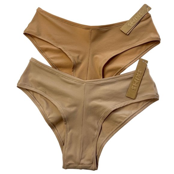 SKIMS Fits Everybody Hipster Lot of 2 Clay Ochre Womens XS - Picture 13 of 13